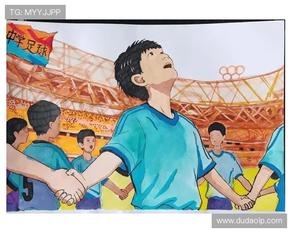 儿童简约足球明星漫画展现小小球员的梦想与激情